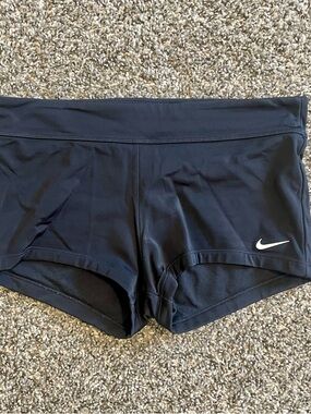 Nike Black Performance Bike Shorts with Swoosh Size Womens M